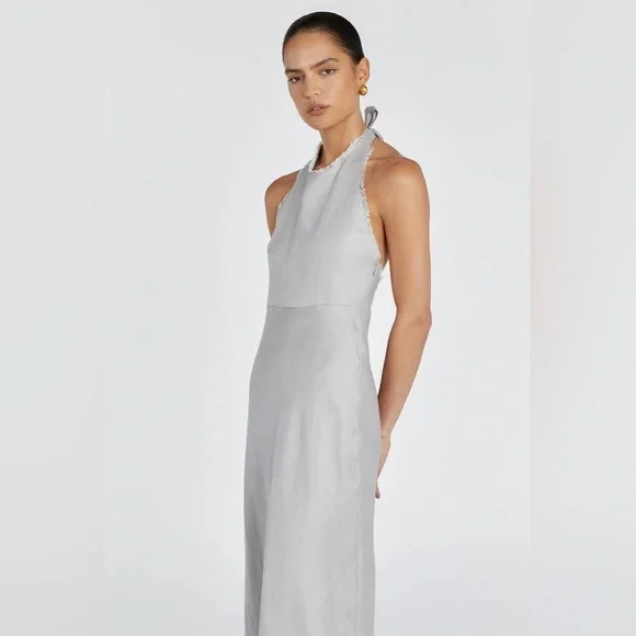 chinese dress ladies ESME WHITE ASYM MAXI DRESS  DISSH